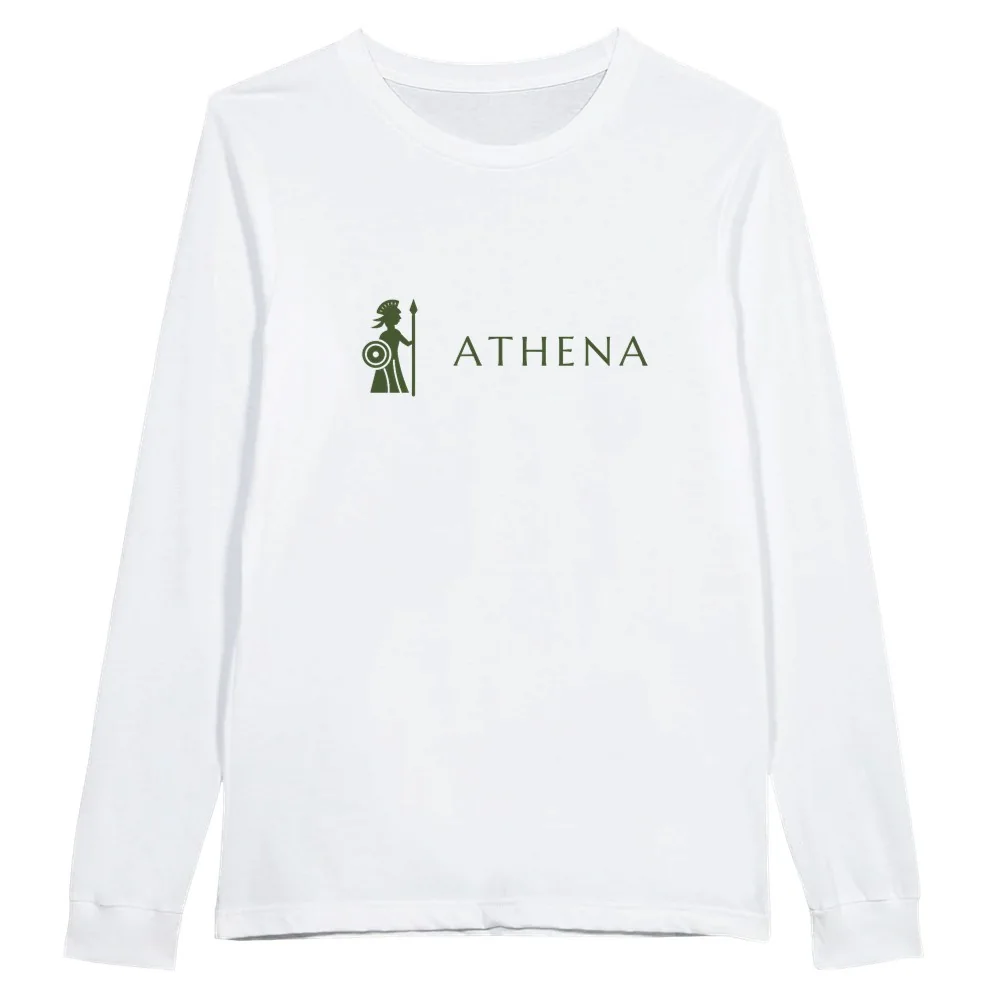 Athena long-sleeve tee, white